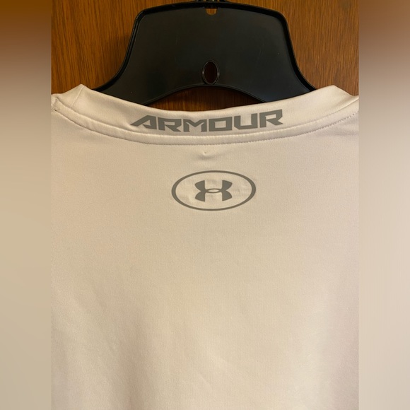NWT Men’s UA Coldgear White Knit Tee Long Sleeve size XXL - Picture 7 of 14